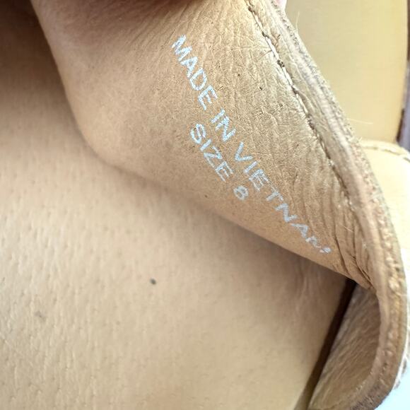 Madewell Womens The Erin Lugsole Sandal Size 8 Leather Neutral Summer Toffee - Picture 11 of 11